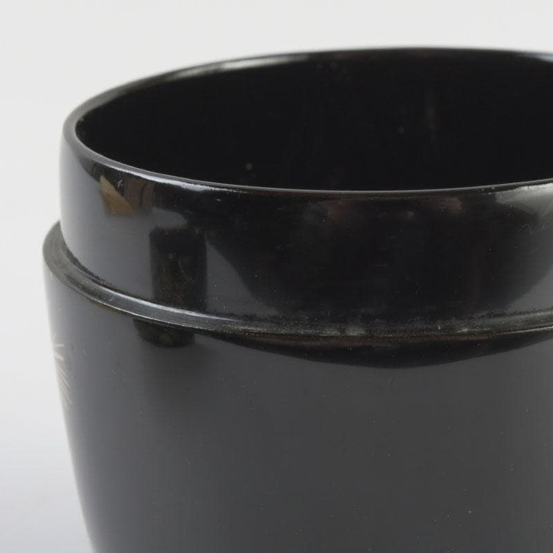 茶道具　智斎造　武蔵野蒔絵　中棗　共箱　V　9522