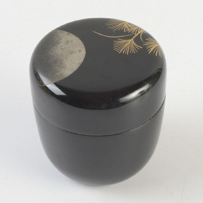 茶道具　智斎造　武蔵野蒔絵　中棗　共箱　V　9522