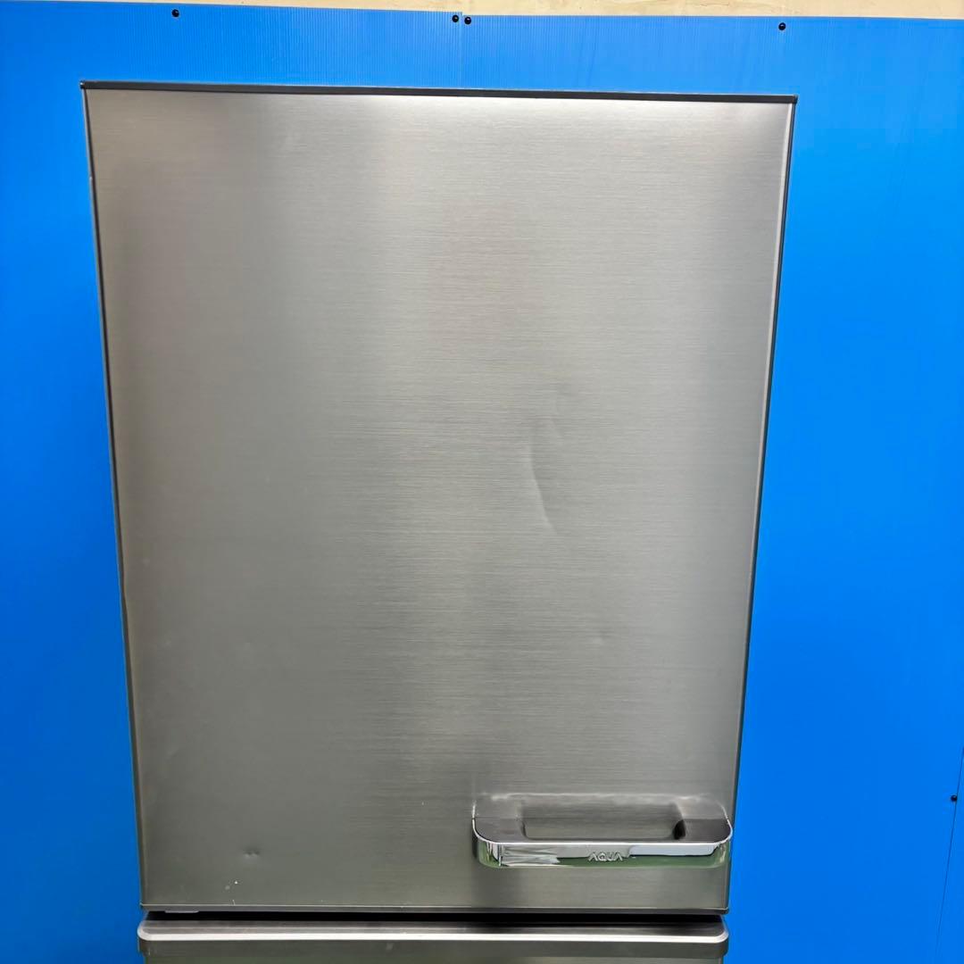 521 AQUA 大型冷蔵庫 300L強 小型　家庭用 左開き 自動製氷 グレー