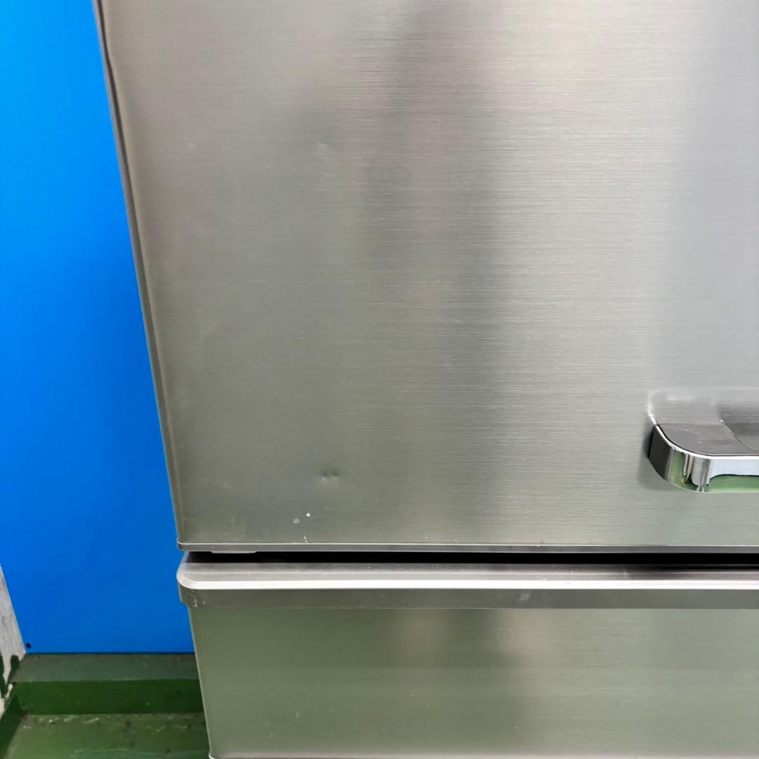 521 AQUA 大型冷蔵庫 300L強 小型　家庭用 左開き 自動製氷 グレー