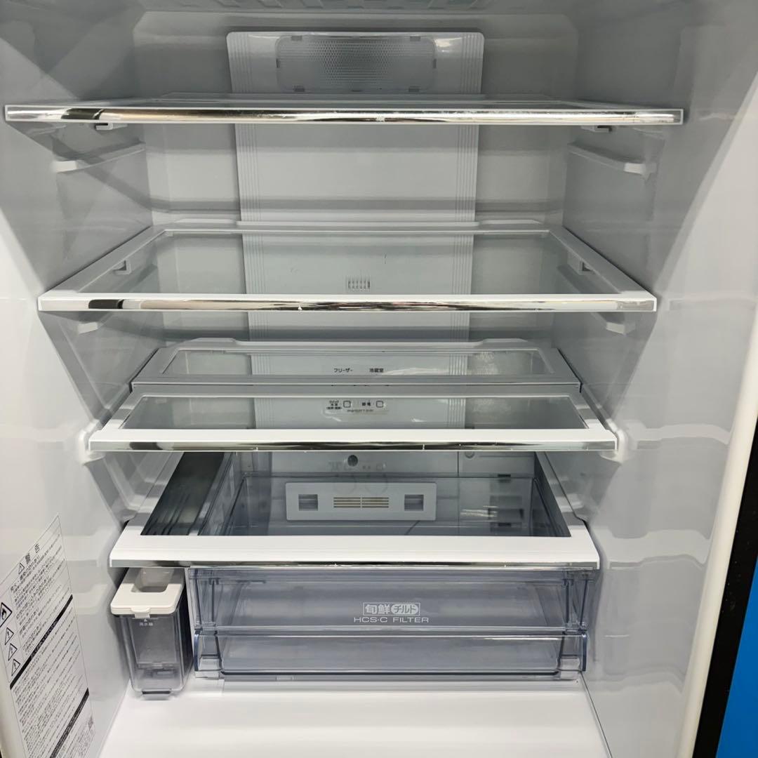 521 AQUA 大型冷蔵庫 300L強 小型　家庭用 左開き 自動製氷 グレー