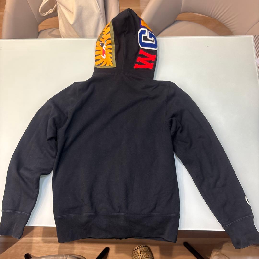 A Bathing Ape シャークデザイン パーカー Sサイズ ブラック