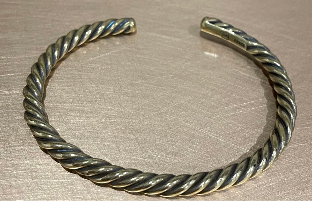 RUDE GALLERY TWIST BANGLE BRASS 使用2回 箱付