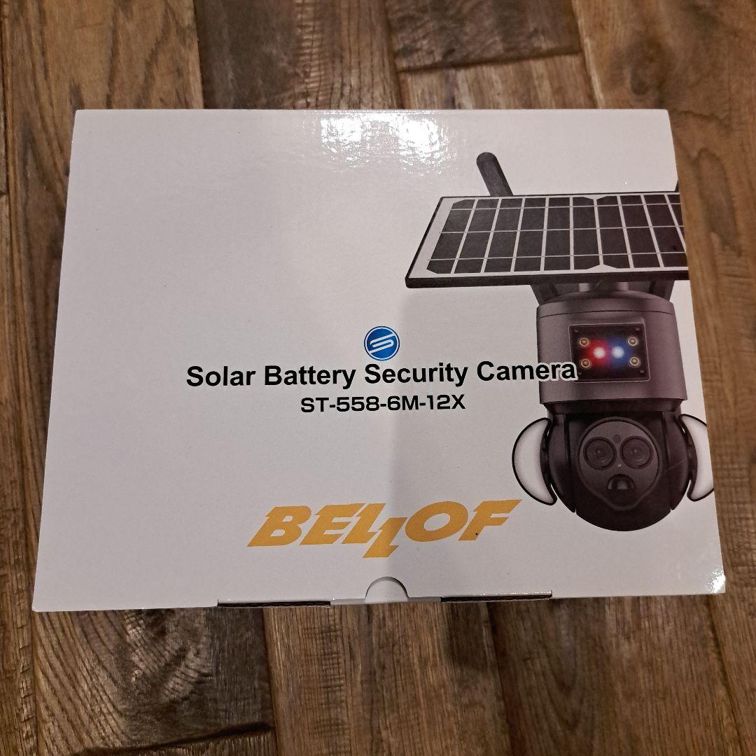 BELLOF ソーラー電池式セキュリティカメラ ST-558-6M-12X