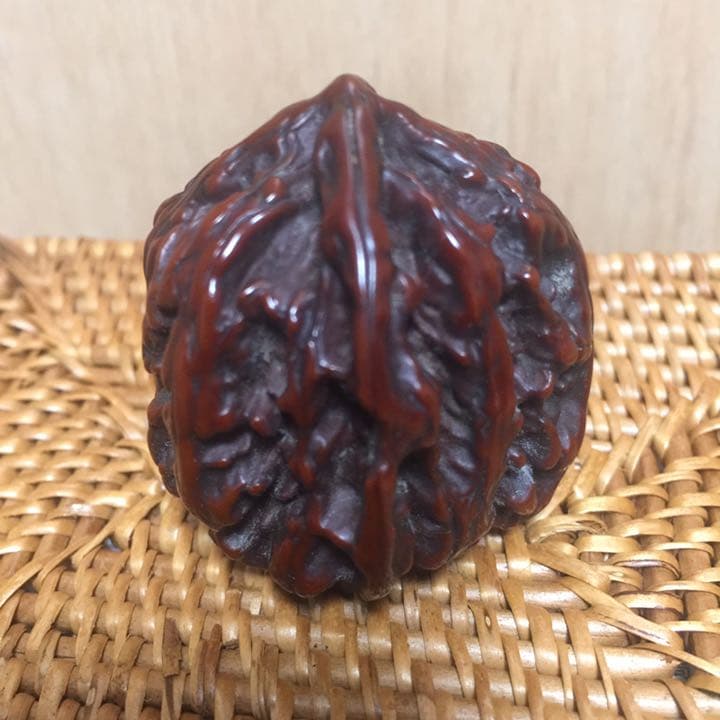 中国骨董 桃核　大型