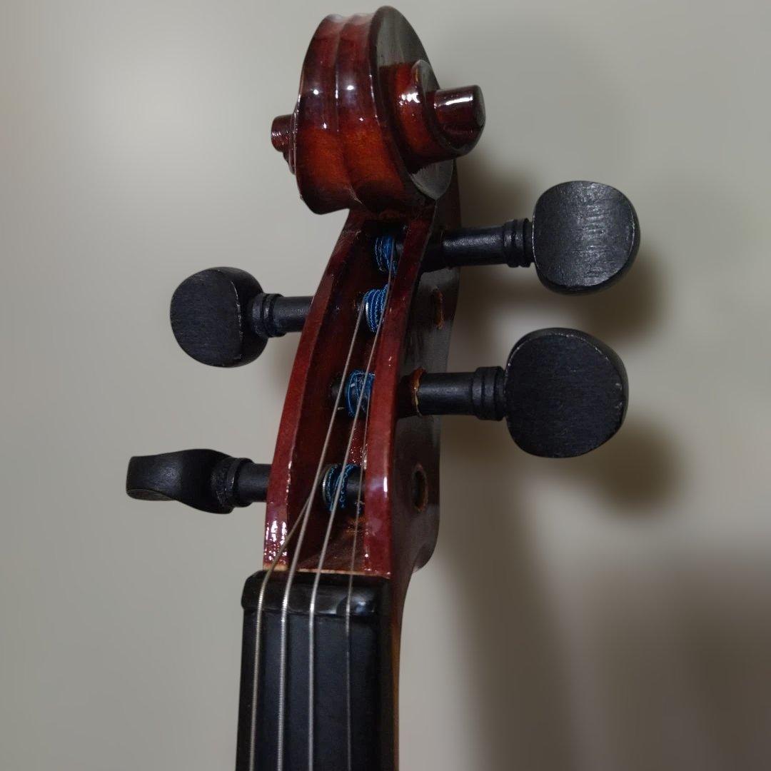 ⬛ふわ⬛♥メンテ済み♥初心者大人用バイオリン4/4♥弓、ケ―ス、松脂付き。