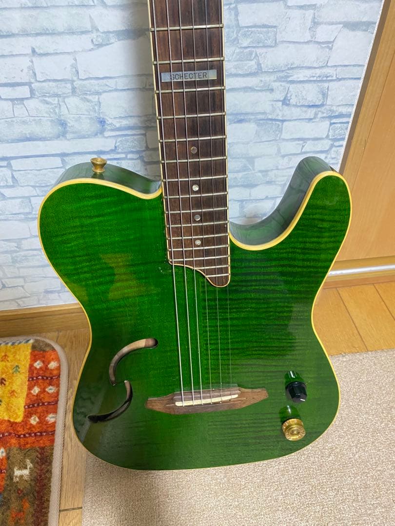 Schetter FA-TL スパークリンググリーンギター