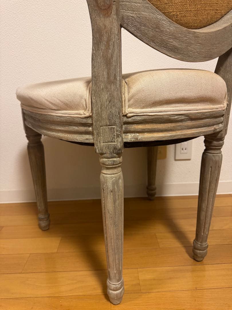 【匿名配送】ルイ16世様式アームレスチェア★Louis XVI style①