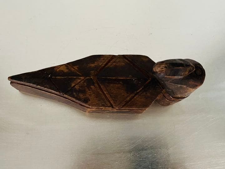 李朝　古物　木製鳥形入物　古美術　民藝　骨董　プロカント