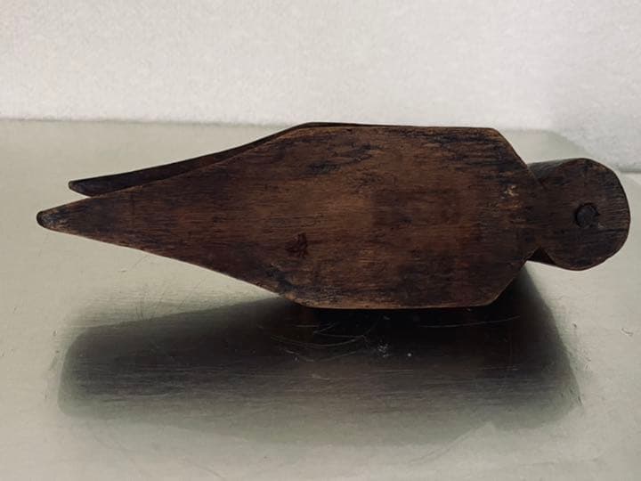 李朝　古物　木製鳥形入物　古美術　民藝　骨董　プロカント