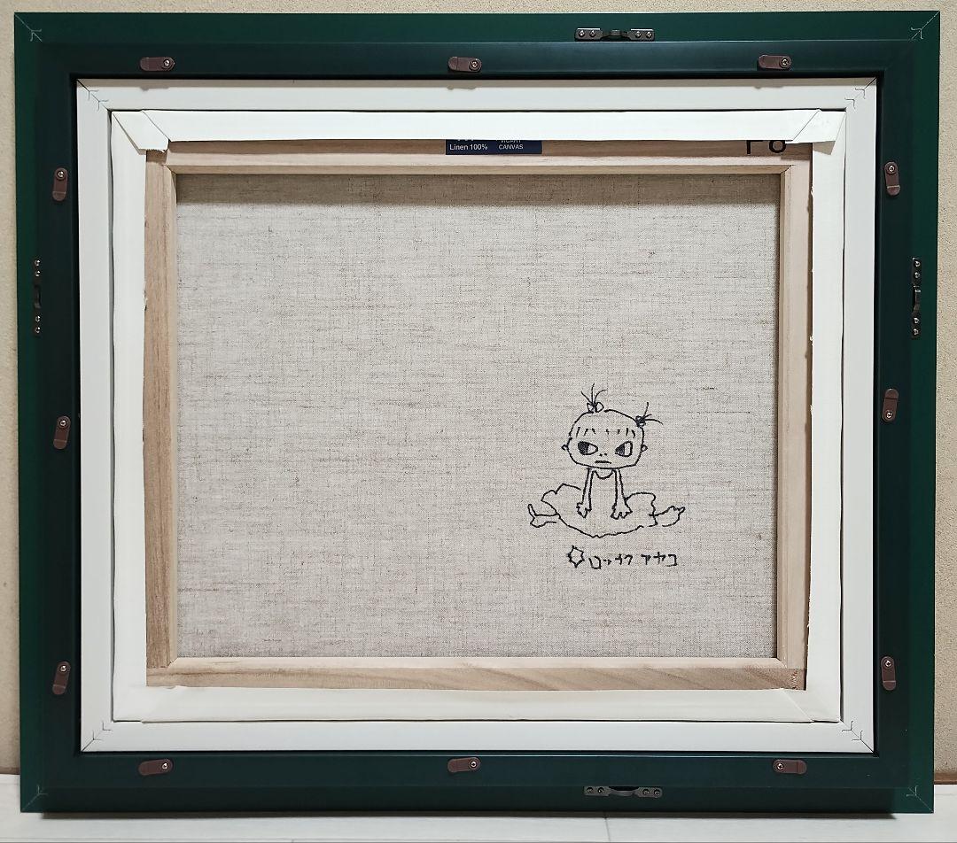 ［F8号］ロッカクアヤコ　肉筆保証/手描き/表裏サイン有/絵画/油彩/アクリル