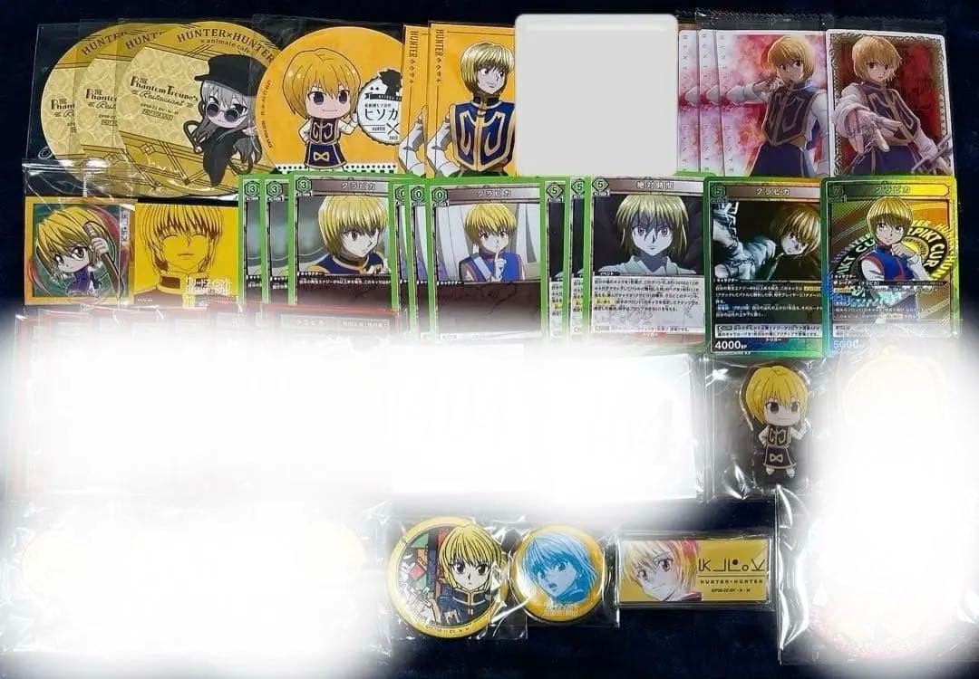 HUNTER×HUNTER クラピカ　ステータスカード　缶バッジ　アクスタ