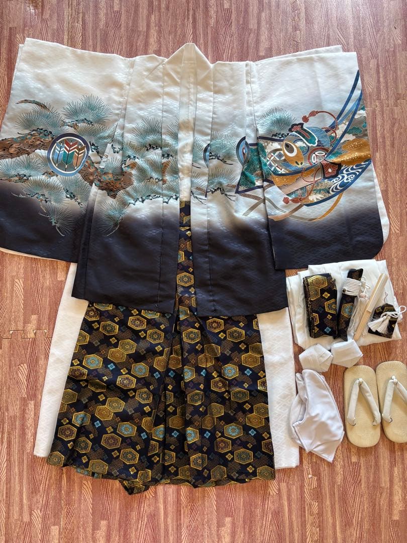 ５歳男の子七五三 着物・袴　トータルセット