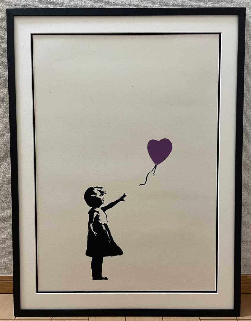 《WCP》 バンクシー　Girl with Balloon シルクスクリーン