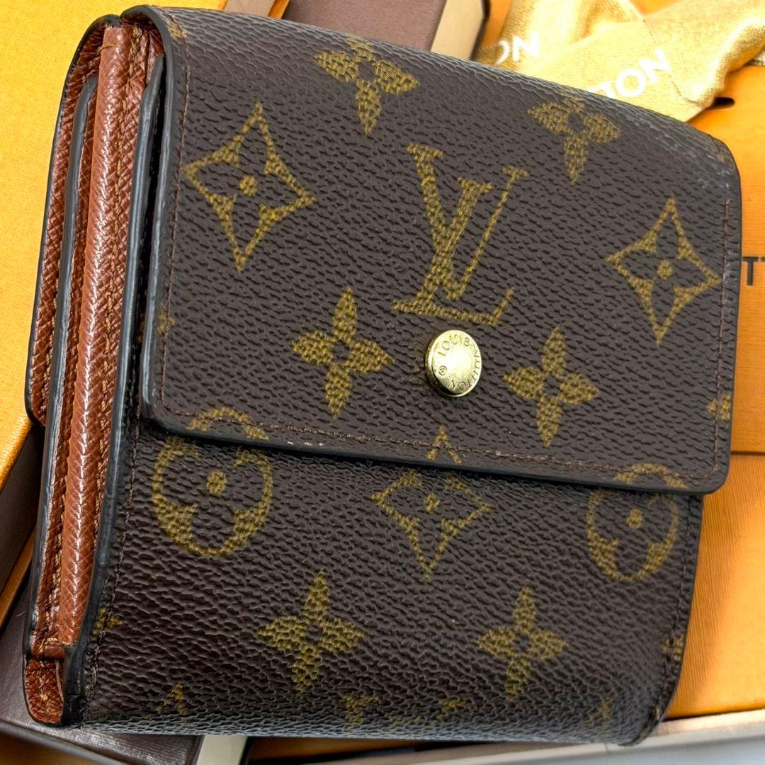 美品 ルイヴィトン モノグラム ポルトモネ ビエ カルトクレディ 財布 茶色 W