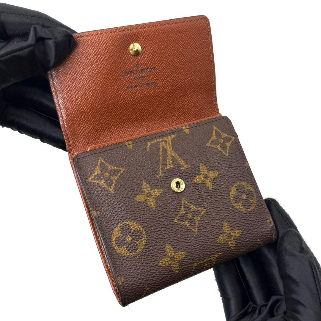 美品 ルイヴィトン モノグラム ポルトモネ ビエ カルトクレディ 財布 茶色 W