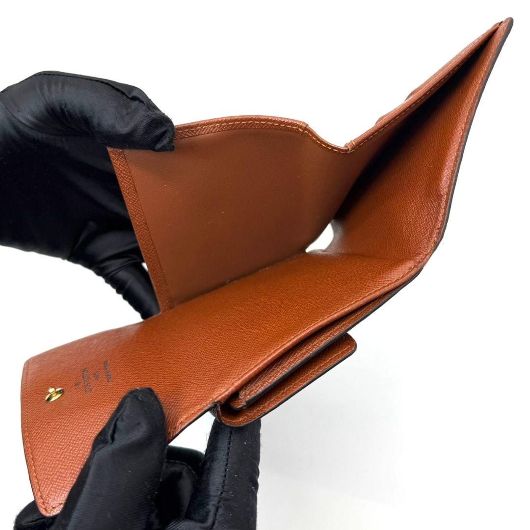 美品 ルイヴィトン モノグラム ポルトモネ ビエ カルトクレディ 財布 茶色 W