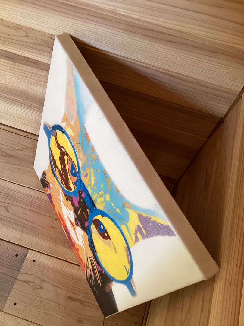 猫　ポップアート　絵画　絵　キャンパスアート