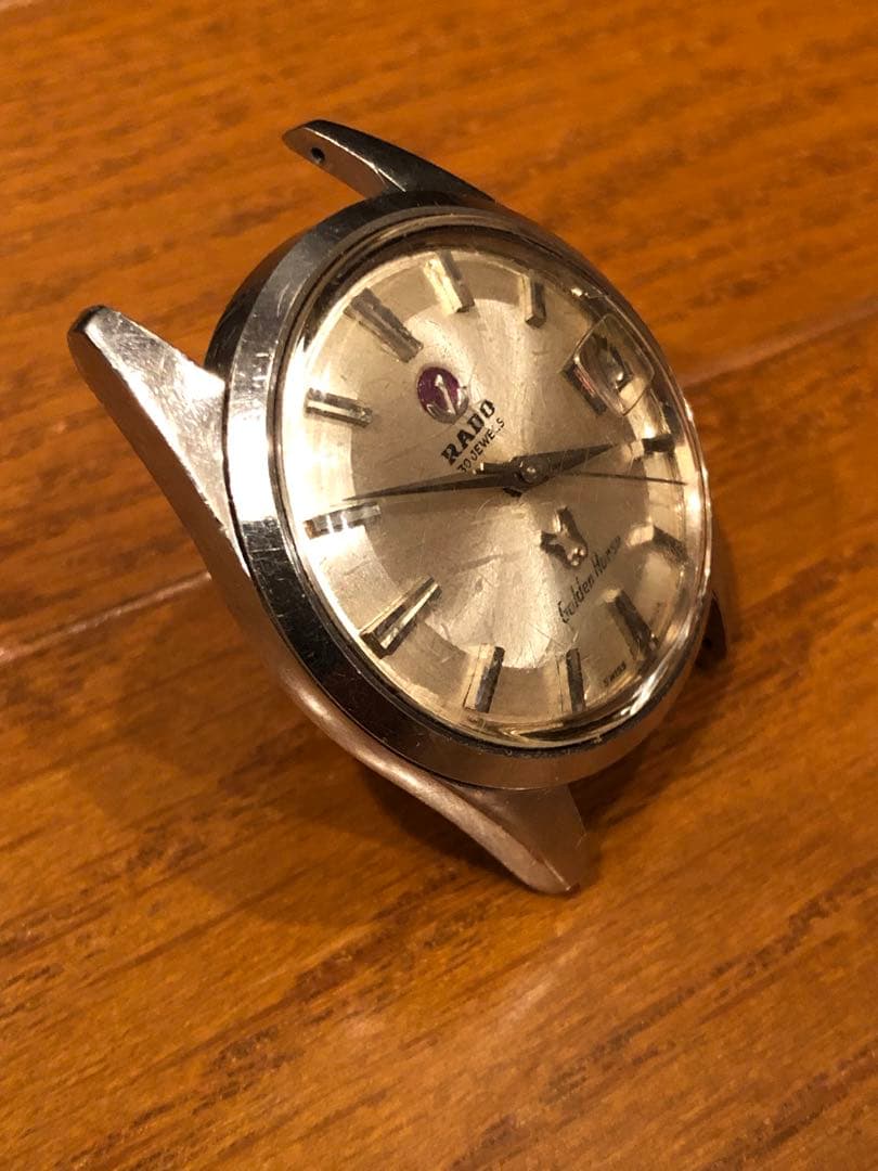RADO GoldenHorse 自動巻き ビンテージ　風防割れ　ジャンク