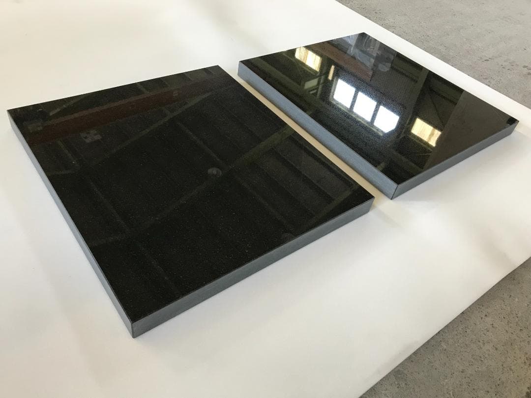 天然黒御影石 オーディオボード●280×250×25● 2枚　ペア●送料無料