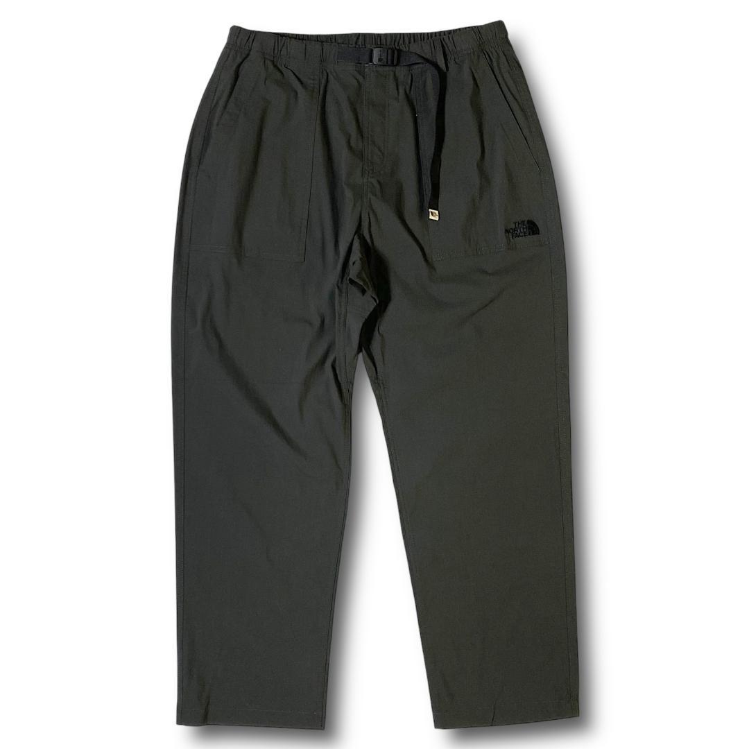 M 新品 ノースフェイス ロゴ刺繍 ストレッチ テーパードパンツ チノパン