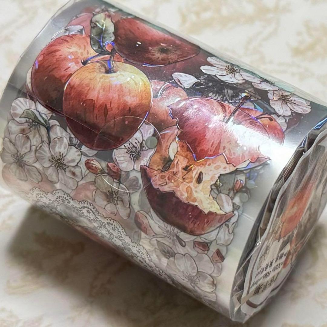 海外 PETテープ マスキングテープ りんご