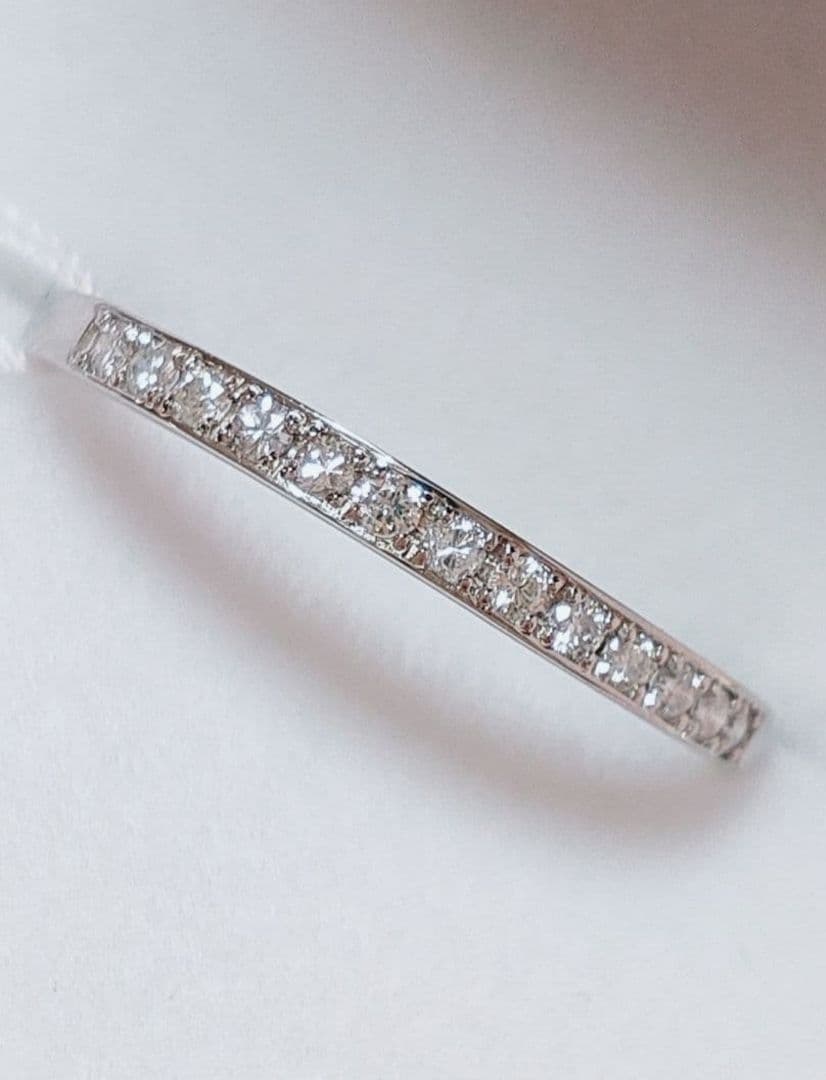 新入荷 未使用 pt950 ダイヤモンド0.10ct エタニティリング