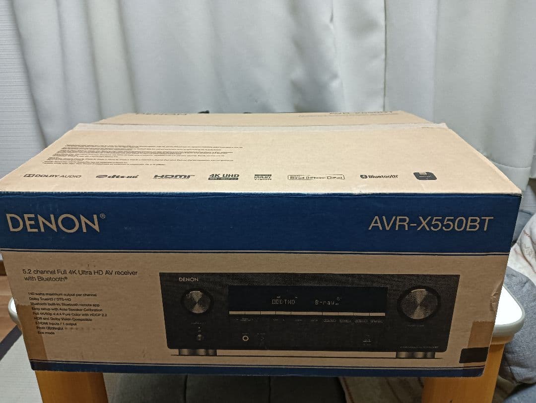 DENON AVR-X550BT 5.2ch AVレシーバー　元箱有り