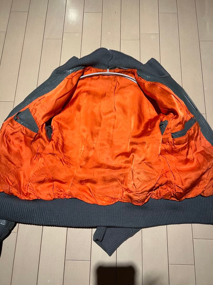 80sドイツ軍フライトジャケット、レザージャケット