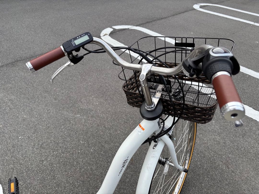 YAMAHA PAS with 26インチ電動アシスト自転車 前カゴ付き
