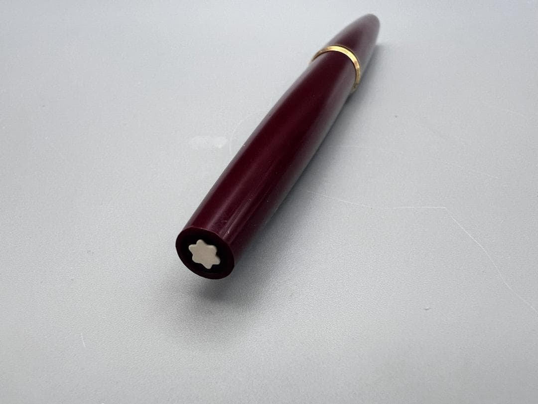 【海】Montblanc モンブラン K14 万年筆 585 ボルドー色