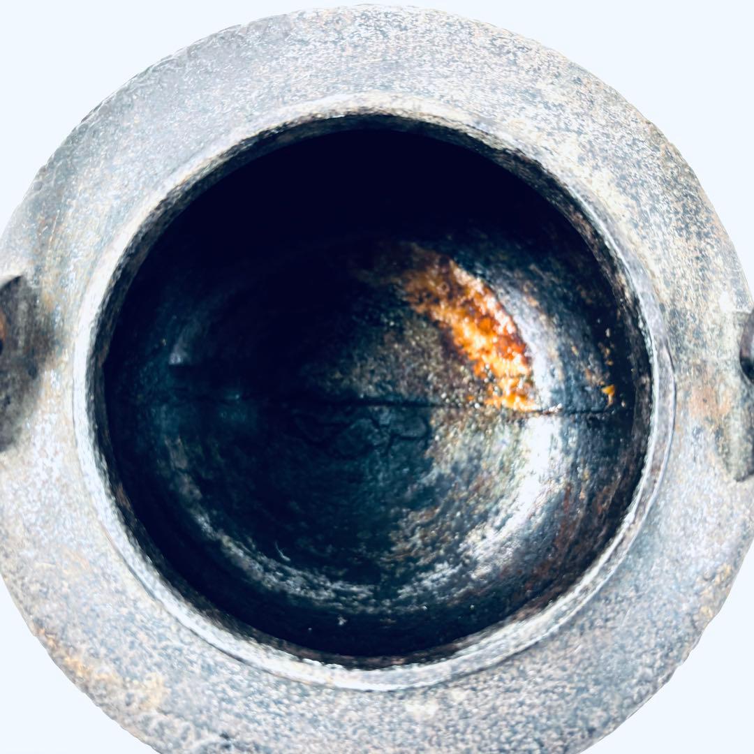 古い鉄瓶　サビあり　 茶道具　 鉄やかん 鉄器　 水漏れなし 鉄分補給