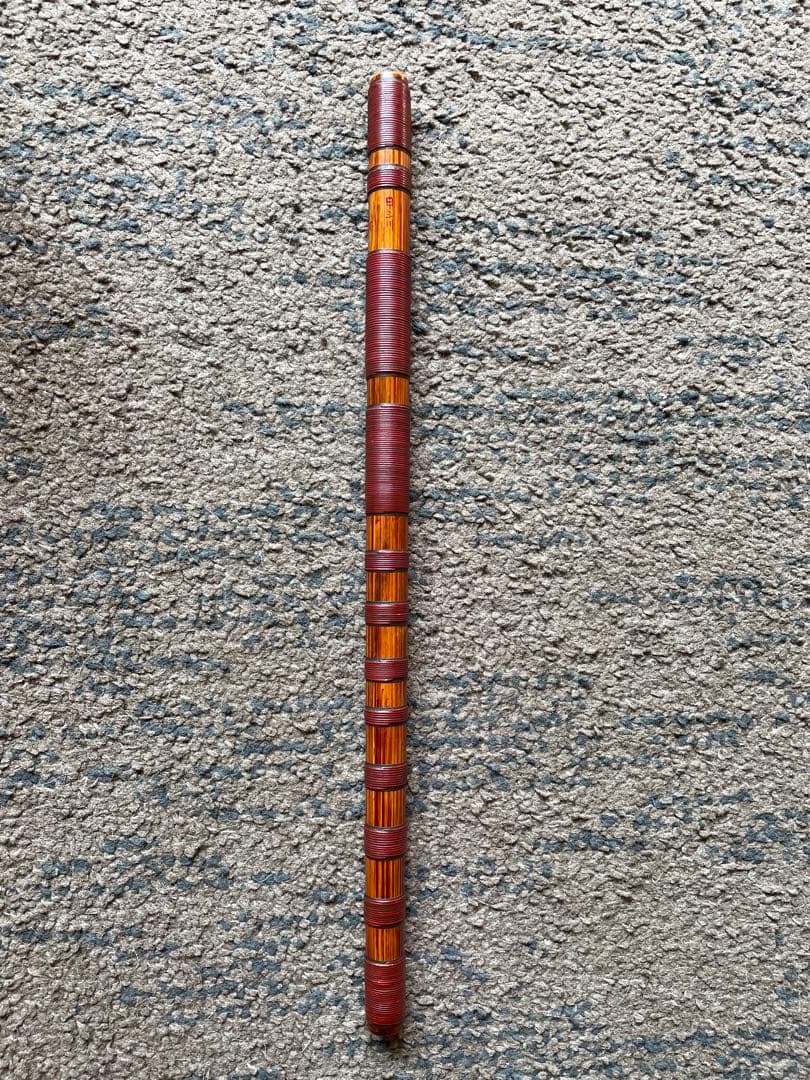 篠笛　蘭情管　唄用（ドレミ）朱総藤巻 八本調子