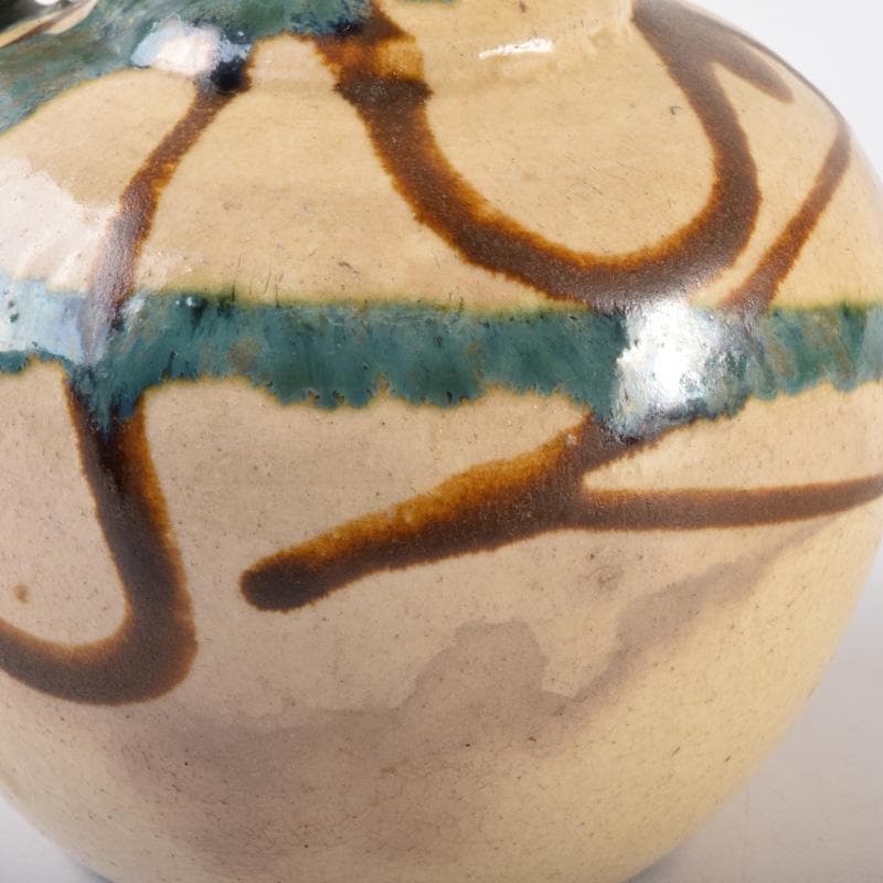 茶道具　美濃焼　加藤芳平作　色絵　水注　執壷　C　7223