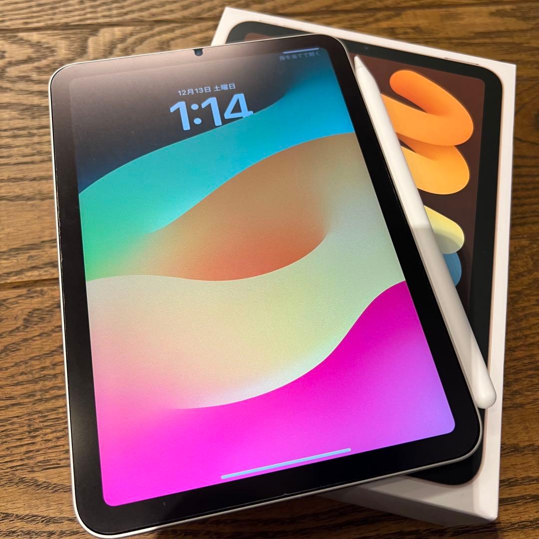 iPad mini 6 本体＋Apple Pencil＋LAUTケース付き