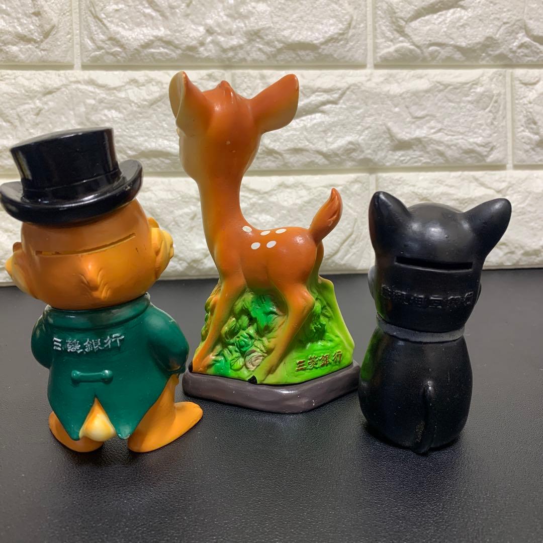 銀行 ソフビ貯金箱 ノベルティ 当時物　まとめ15個