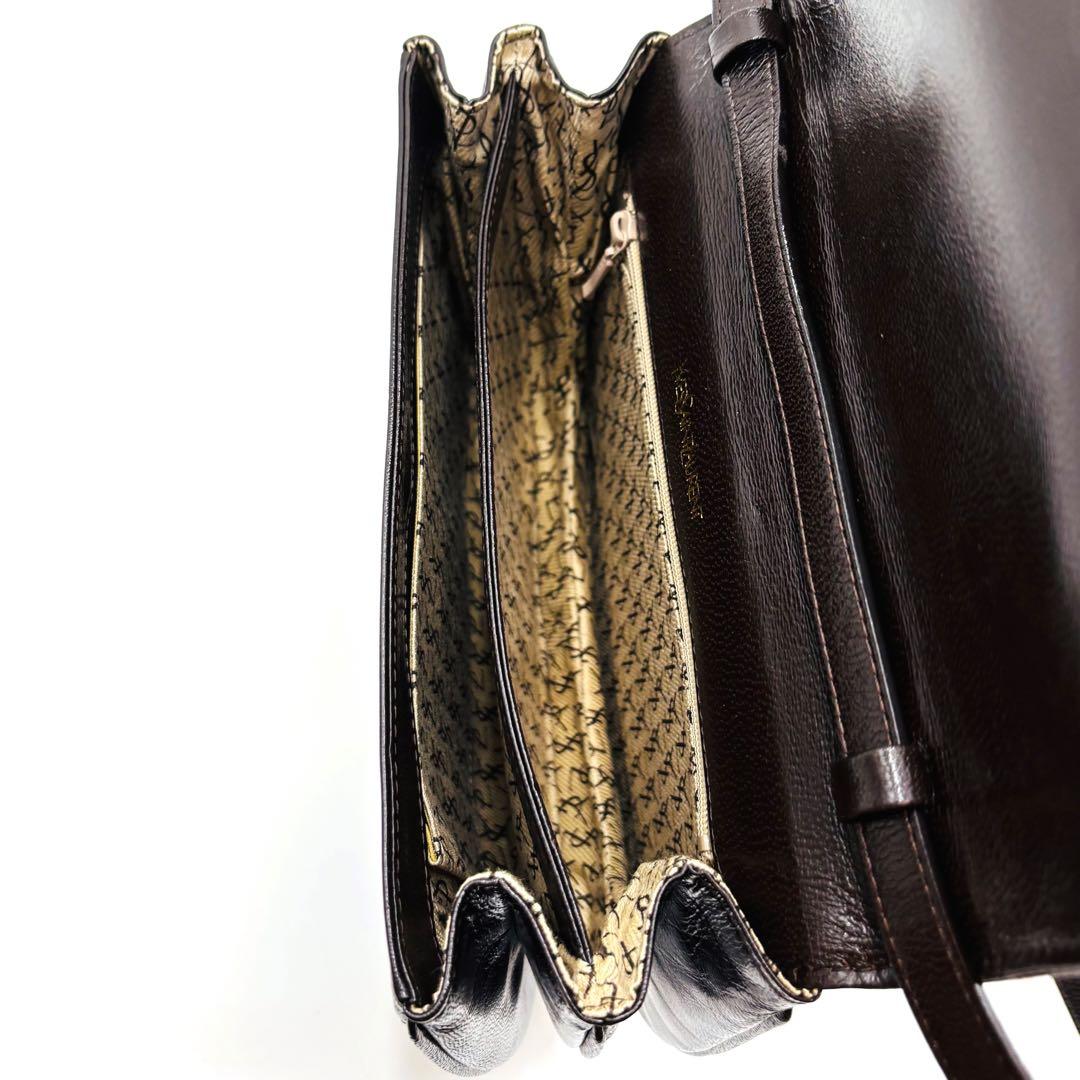 【極美品】JRA イヴサンローラン ショルダーバッグ リザード レザー 2way