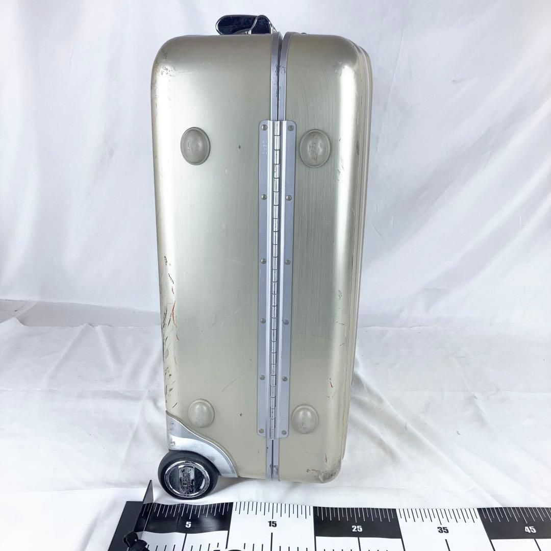 ◆ゼロハリバートン アルミ 2輪 物持ち込みサイズ ゴールド