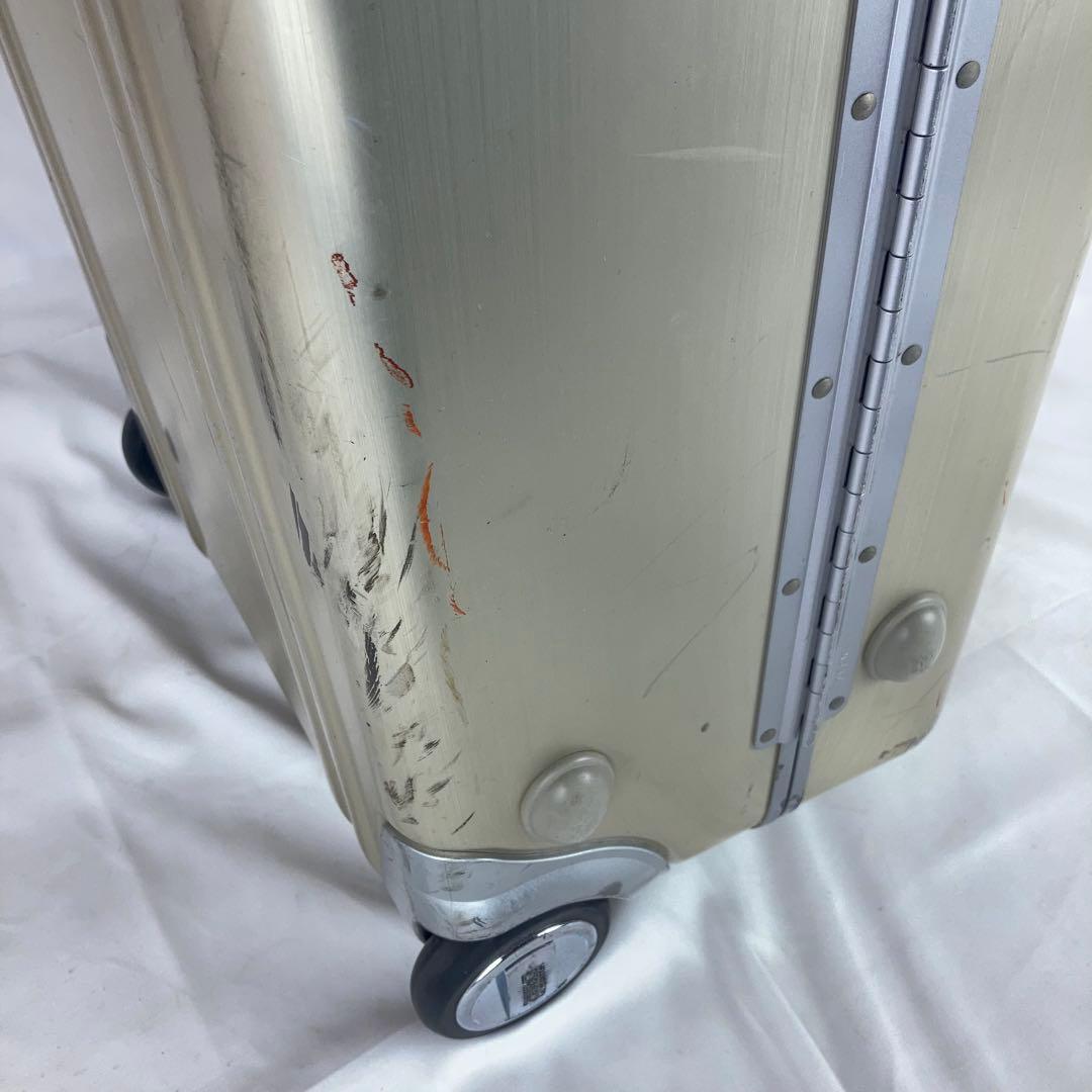 ◆ゼロハリバートン アルミ 2輪 物持ち込みサイズ ゴールド