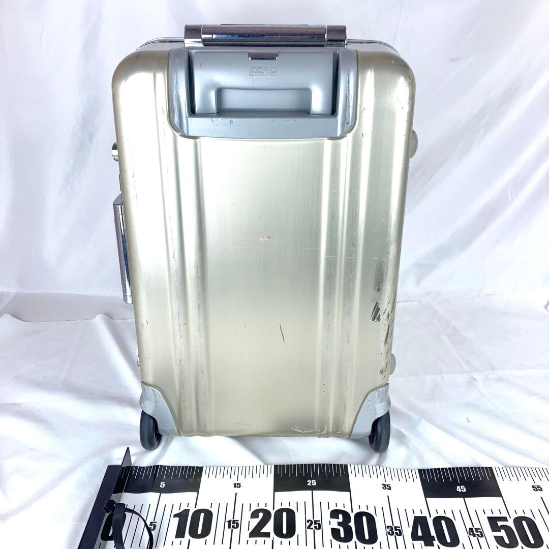 ◆ゼロハリバートン アルミ 2輪 物持ち込みサイズ ゴールド