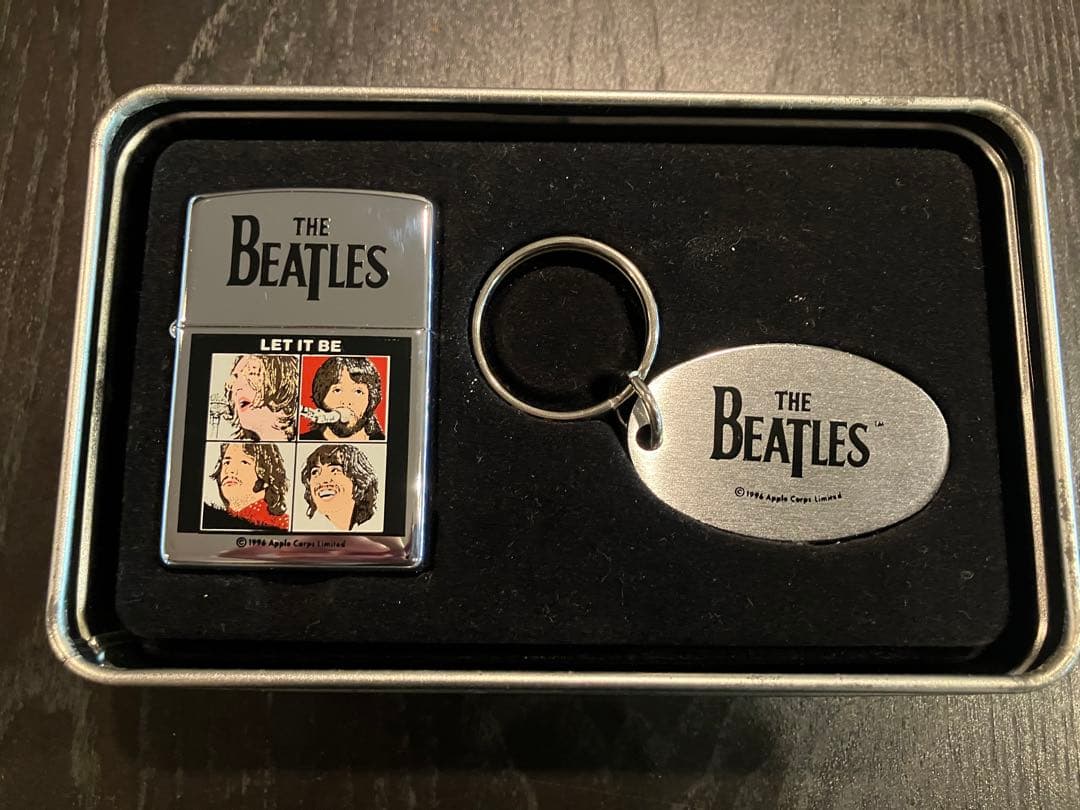 【未使用】ZIPPO & キーリングセット The Beatles 1996年製