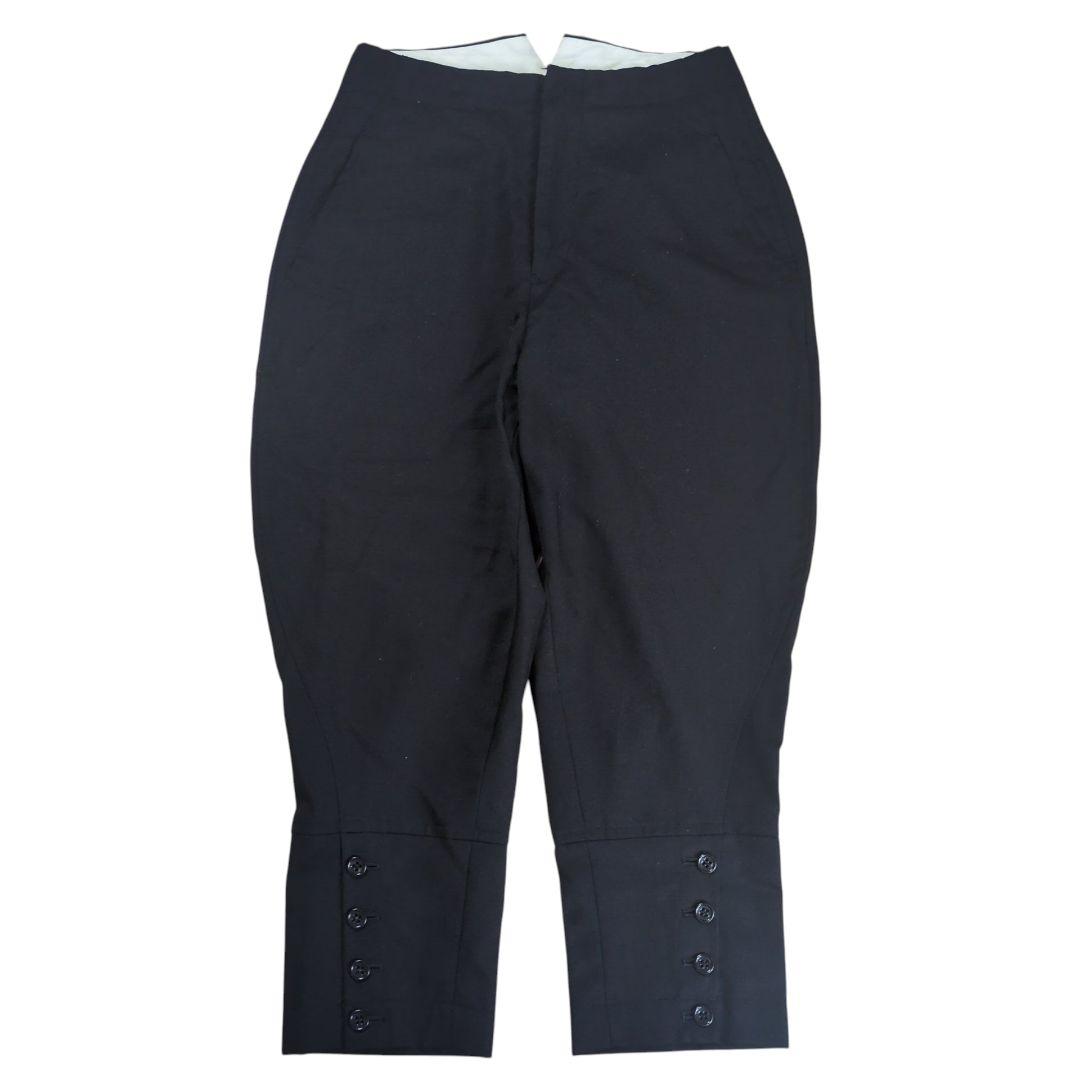 【美品】ブラックコムデギャルソン 裾ボタン 寅壱 ウールパンツ