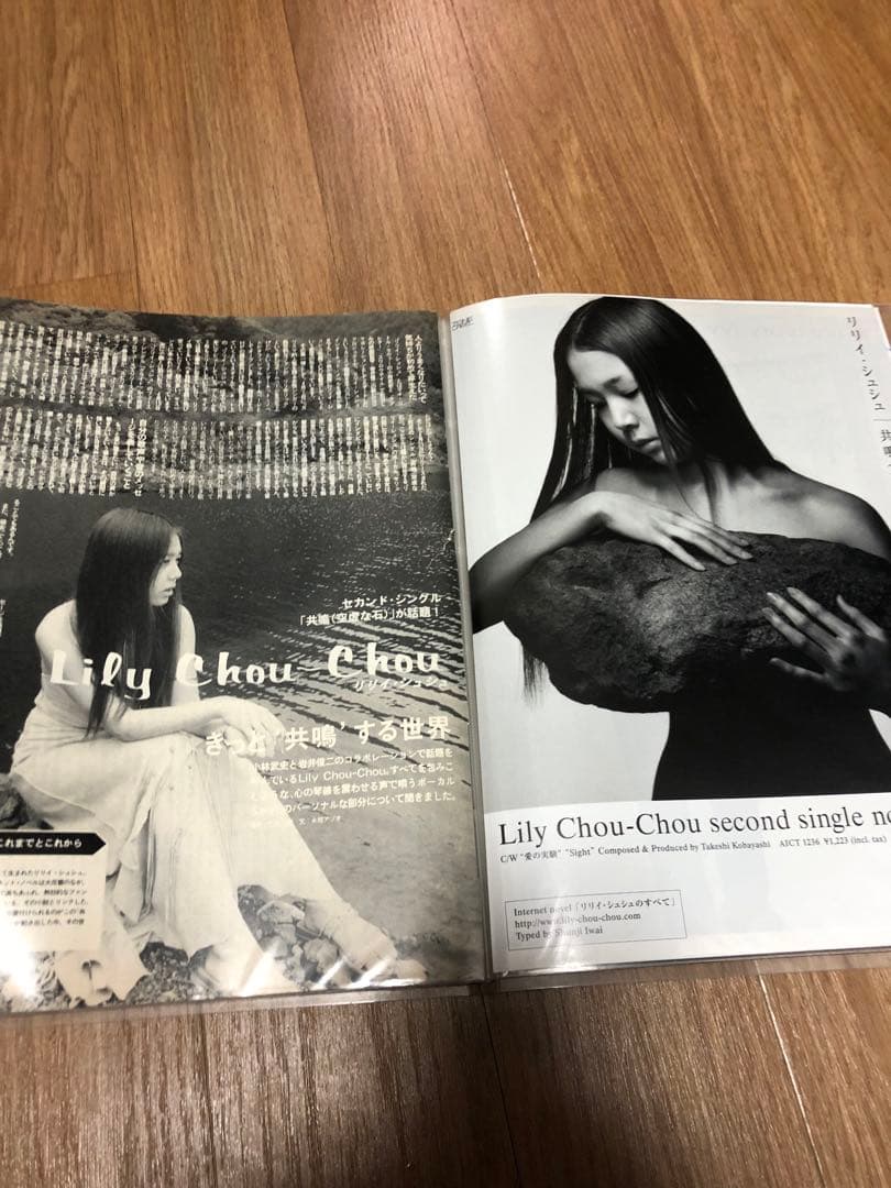 希少 リリイ・シュシュ シングル「グライド」「共鳴(空虚な石) 」B2ポスター