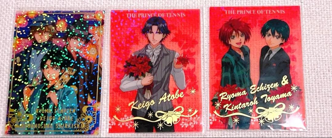 テニスの王子様　シャイニングクリアカードサイン　跡部 越前 白石 遠山