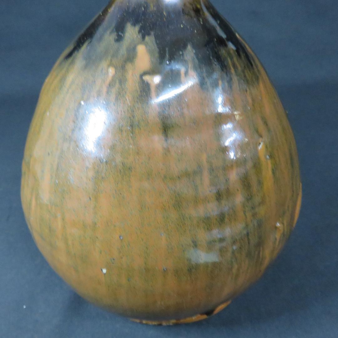 大徳利 歪み 傷 会津本郷焼 花器 民藝 フラワーベース