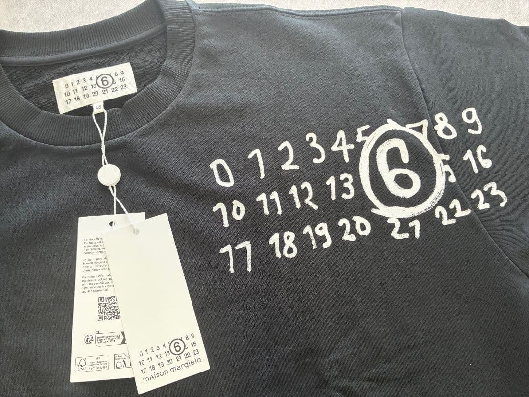 大人もOK！ MM6 Maison Margiela ,ナンバーロゴ スウェット