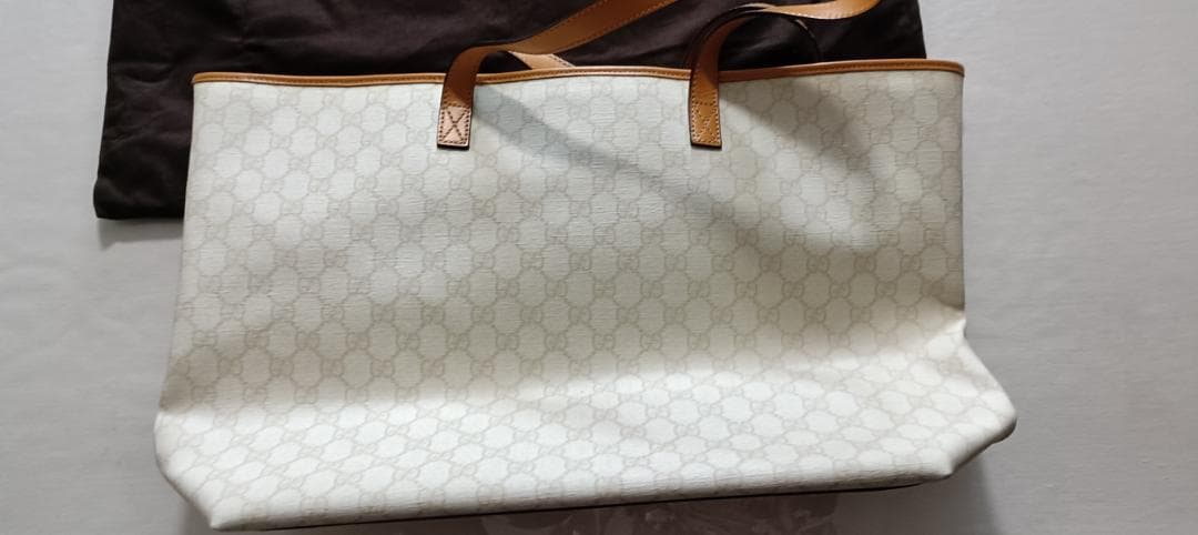 【ほぼ未使用品正規品】グッチ トートバッグ GGスプリーム キャンバス×レザー