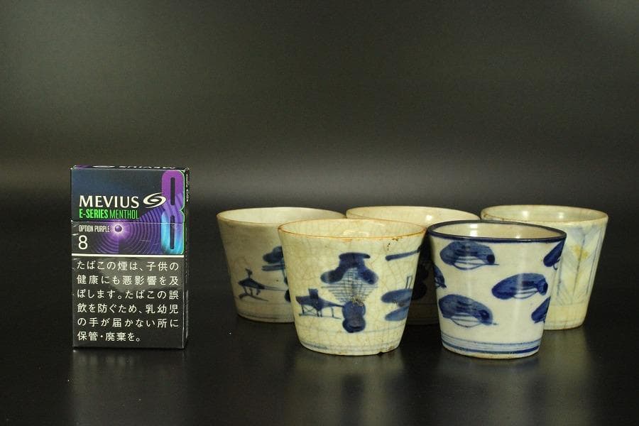 古伊万里 初期伊万里 蕎麦猪口 五件(LC523)