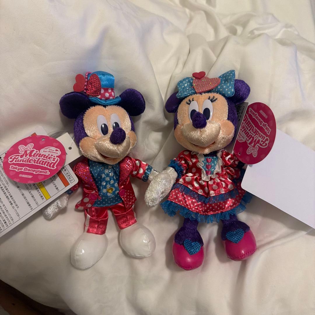 ディズニーパルパルーザ　ミッキー、ミニーぬいぐるみセット