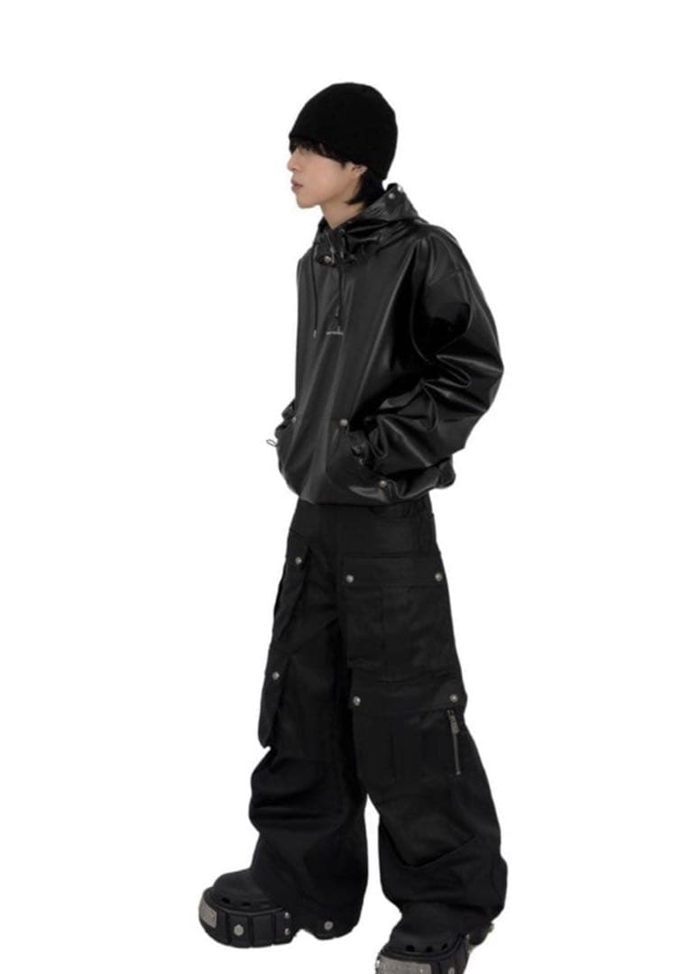 【Rosen Kreuz】leather half zip hood サイズ1